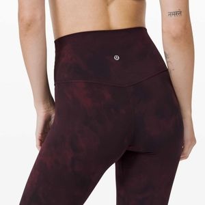 Lululemon Align Burgundy Diamond-Dye - 10